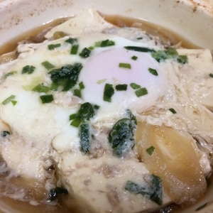 しょうが入れてあったまる！　肉豆腐スープ